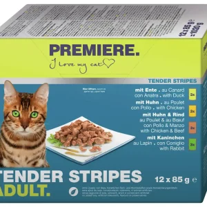 Direkt Vom Hersteller PREMIERE Tender Stripes Adult Multipack 12 x 85 g